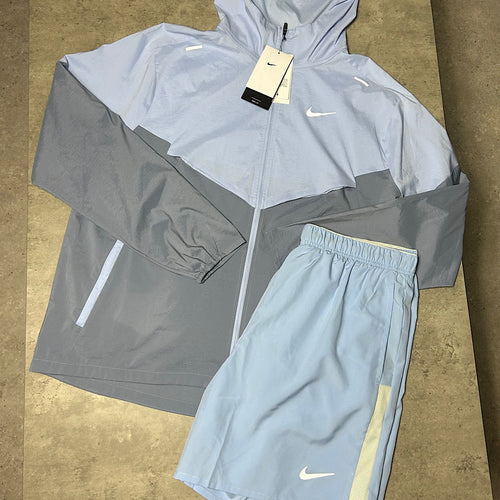 ARMOURY BLUE UV WINDRUNNER & 7” CHALLENGER SHORTS