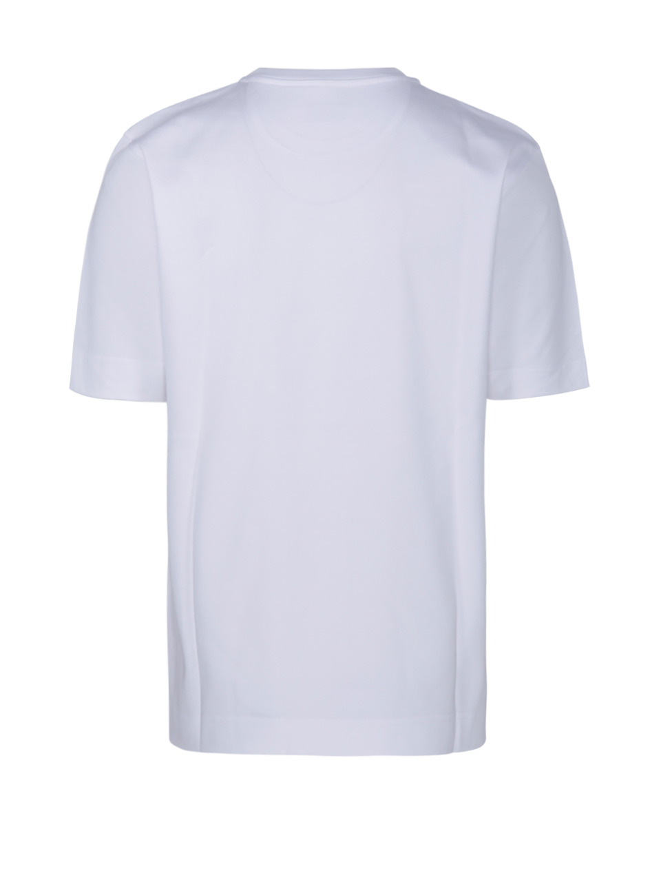 FENDI WHITE COTTON T-SHIRT