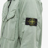 STONE ISLAND BRUSHED COTTON CANVAS ZIP OVERSHIRT