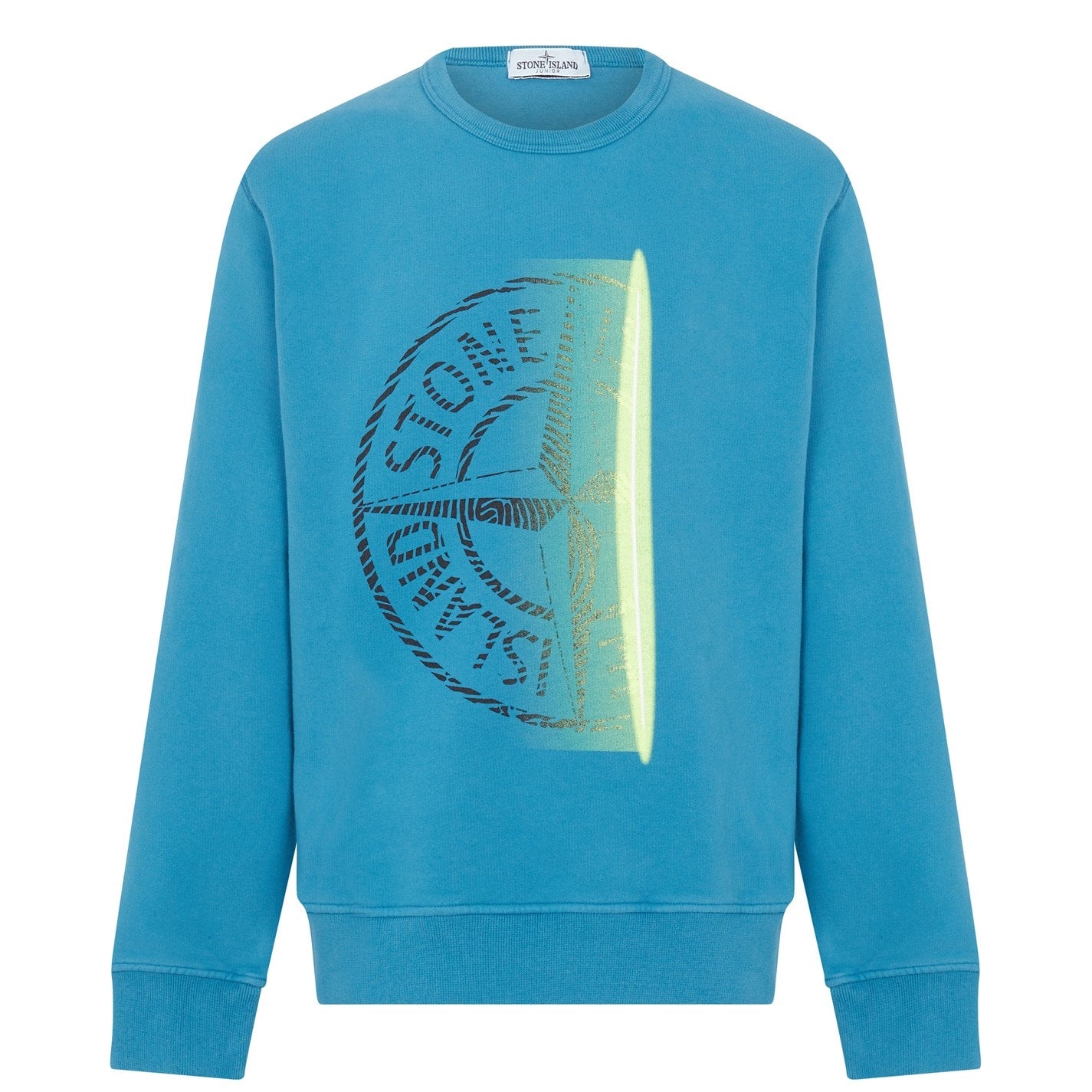 STONE ISLAND JUNIOR SCAN CREWNECK SWEATER