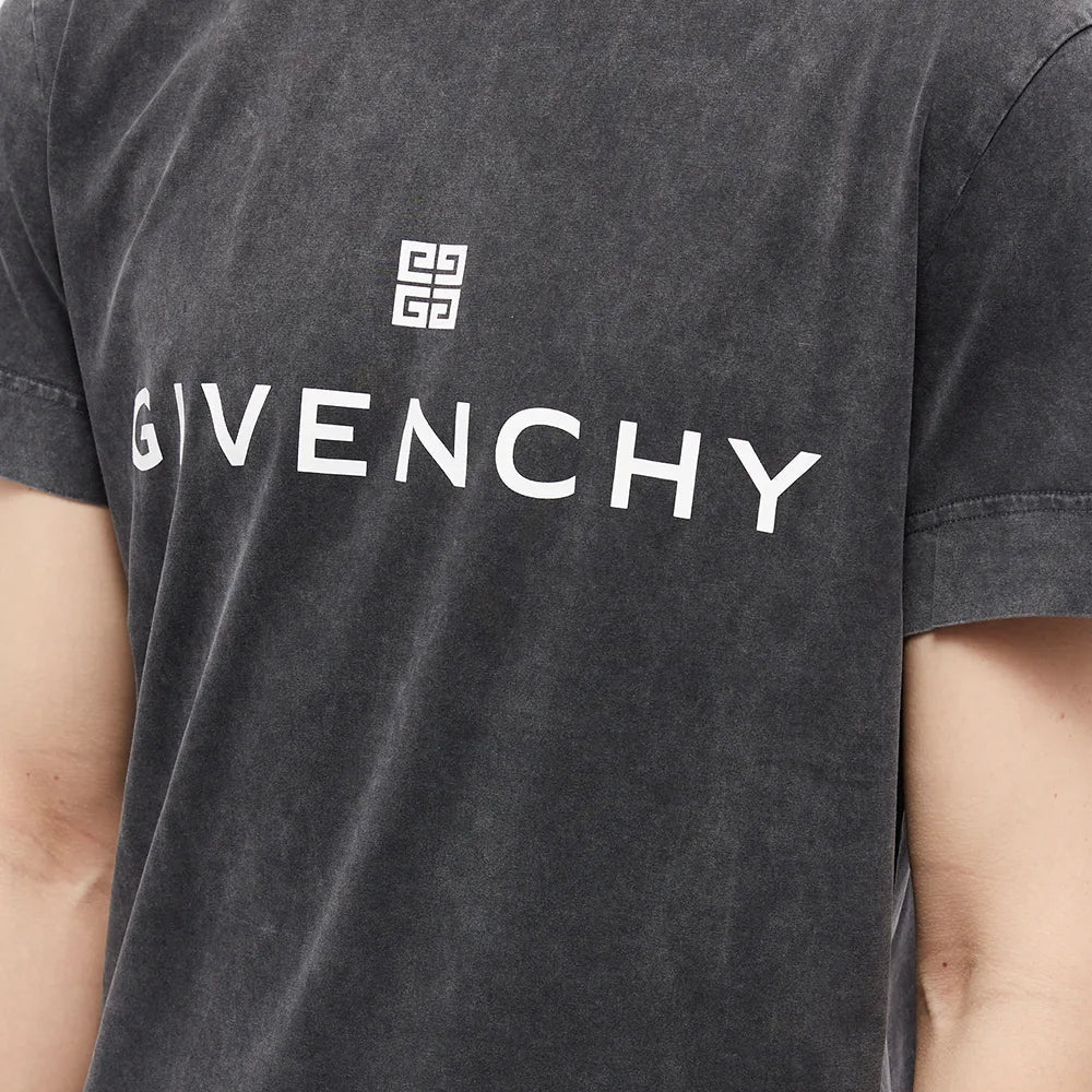 GIVENCHY 4G LOGO TEE GREY