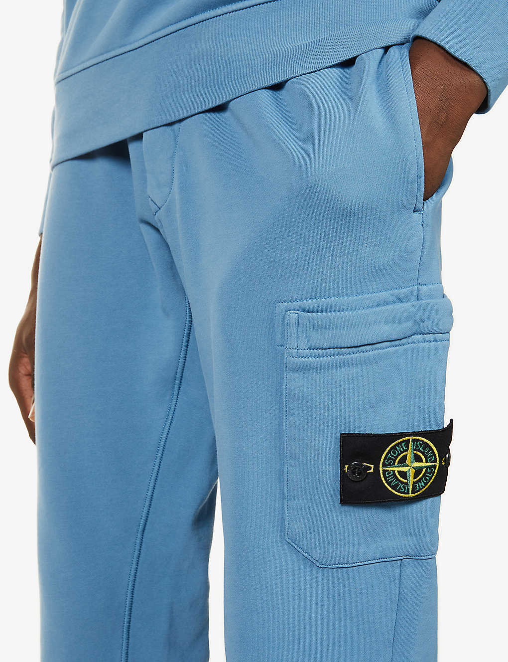 STONE ISLAND Logo-patch cotton jogging bottoms