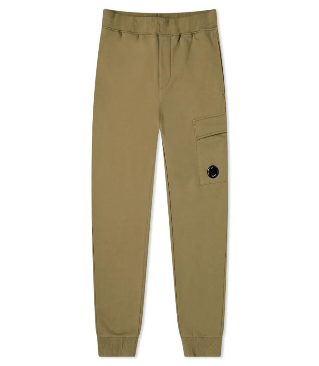 C.P. COMPANY POCKET LENS SWEAT PANTS MARTINI OLIVE