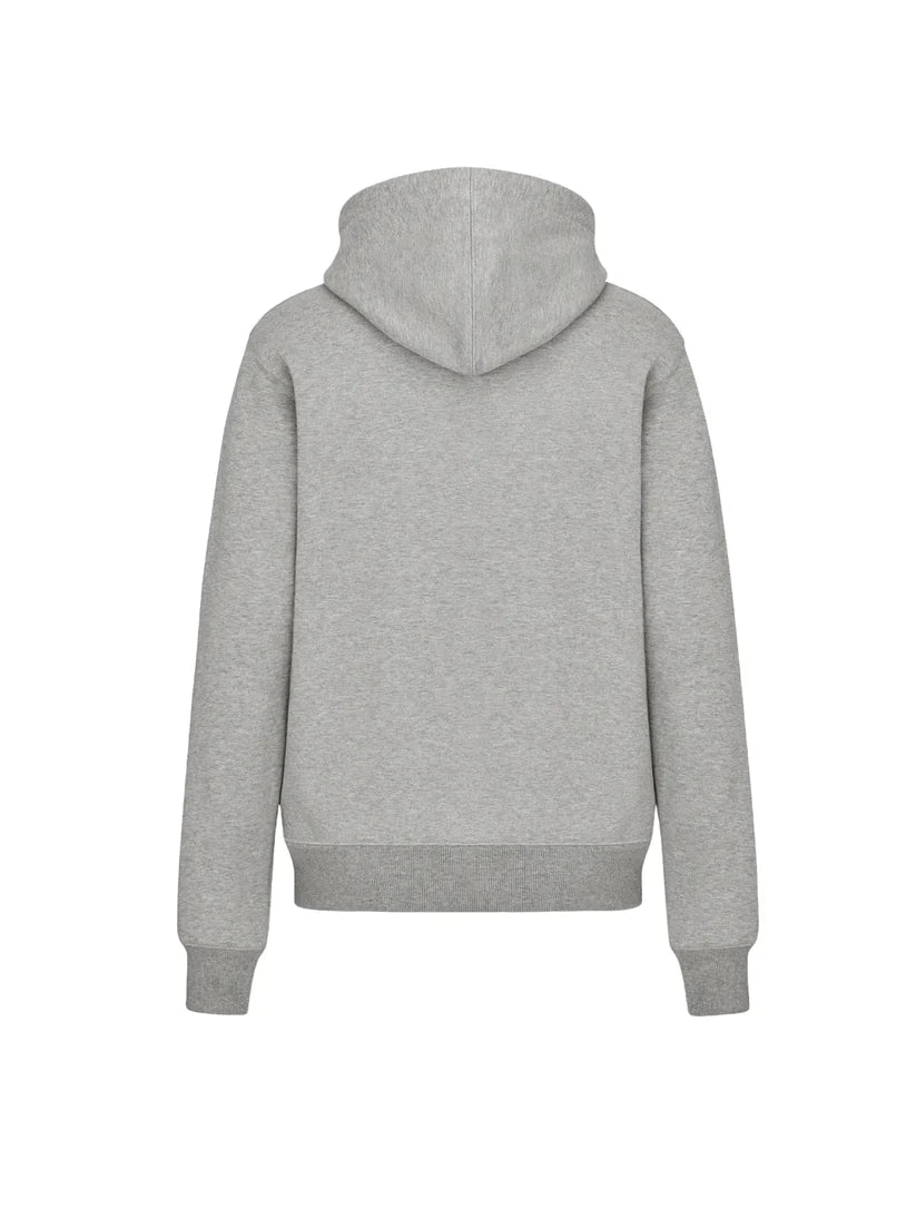 CHRISTIAN DIOR CD ICON LOGO HOODIE - GREY