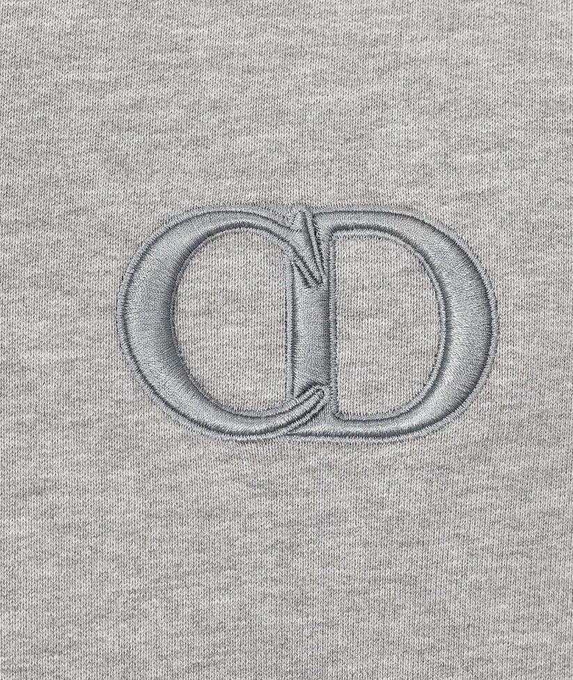 CHRISTIAN DIOR CD ICON LOGO HOODIE - GREY