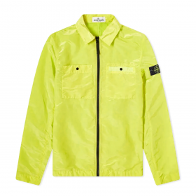 STONE ISLAND JUNIOR NYLON METAL OVERSHIRT IN YELLOW