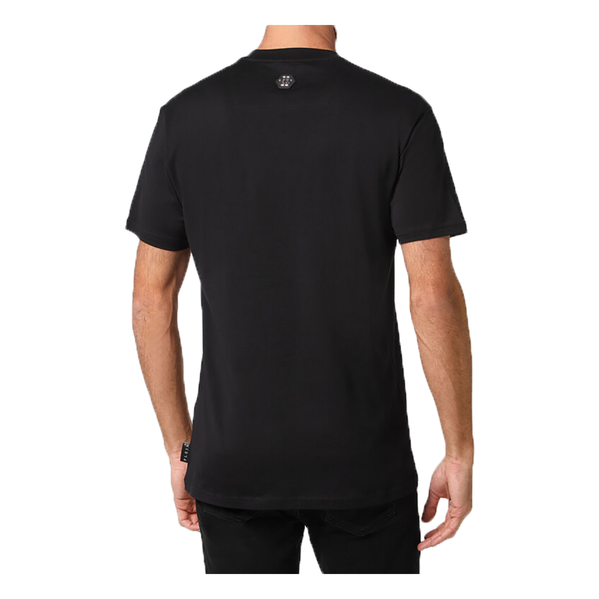 PHILIPP PLEIN ROUND NECK SS TATTOO T-SHIRT IN BLACK