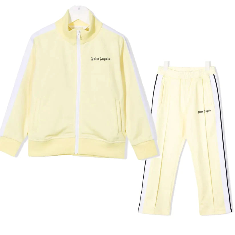 PALM ANGLES JUNIOR TRACKSUIT IN LIGHT YELLOW